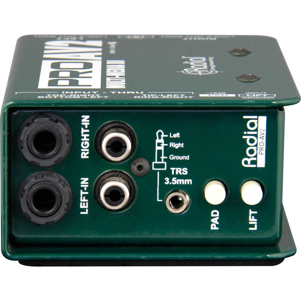 Radial Engineering ProAV2 - Audio Video Passive Stereo Direct Box