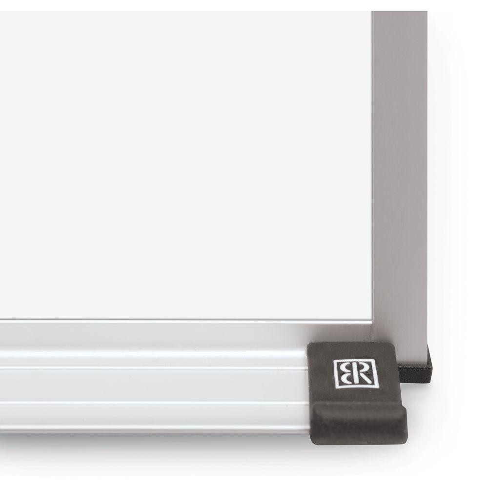 Best Rite Magne-Rite Whiteboard with Aluminum Trim & Map Rail