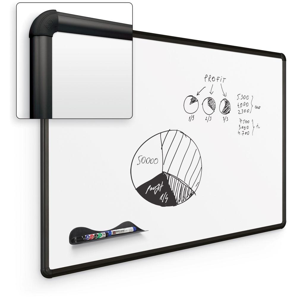 Best Rite Magne-Rite Whiteboard with Black Presidential Trim