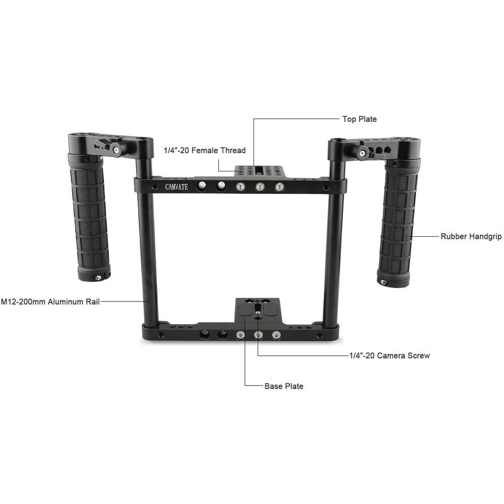 CAMVATE Full Frame Cage Rig with Handgrips