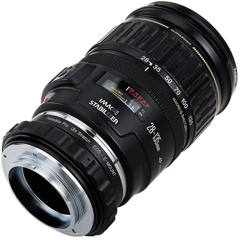 FotodioX Canon EF EF-S Lens to Sony E-Mount DLX Stretch Adapter