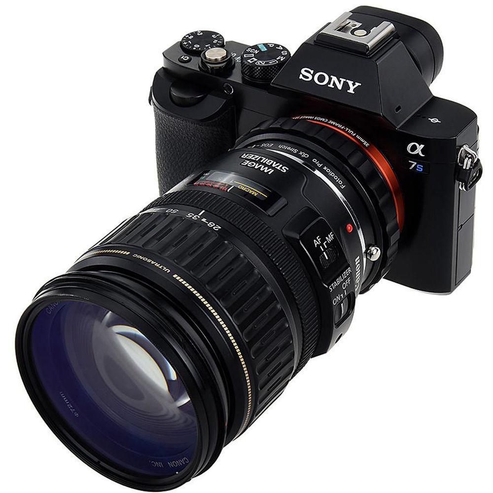 FotodioX Canon EF EF-S Lens to Sony E-Mount DLX Stretch Adapter
