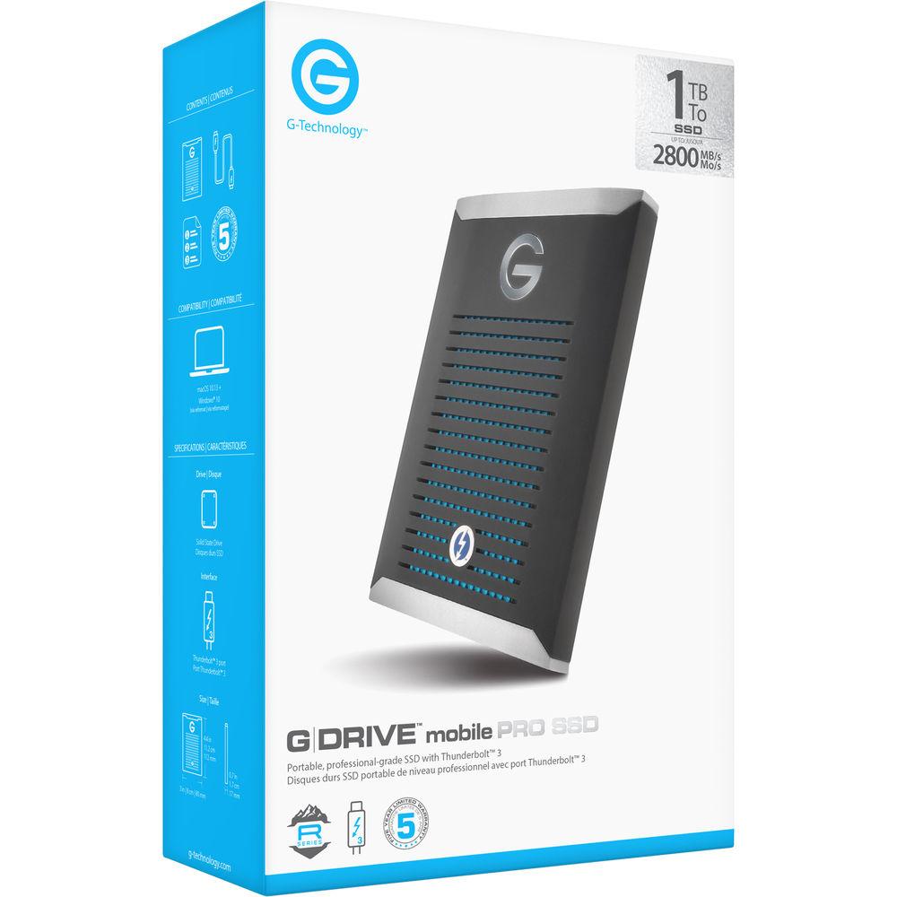 G-Technology 500GB G-DRIVE mobile Pro Thunderbolt 3 External SSD