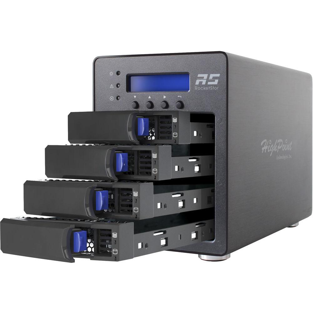 HighPoint RocketStor 6124V 4-Bay USB 3.1 Gen 2 RAID Enclosure