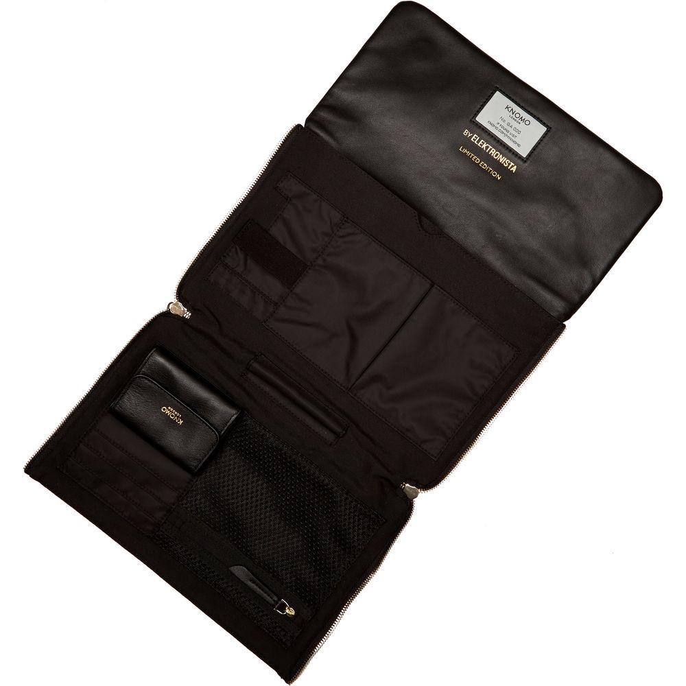 KNOMO USA Elektronista Digital Leather Cross-Body Clutch Bag 10"