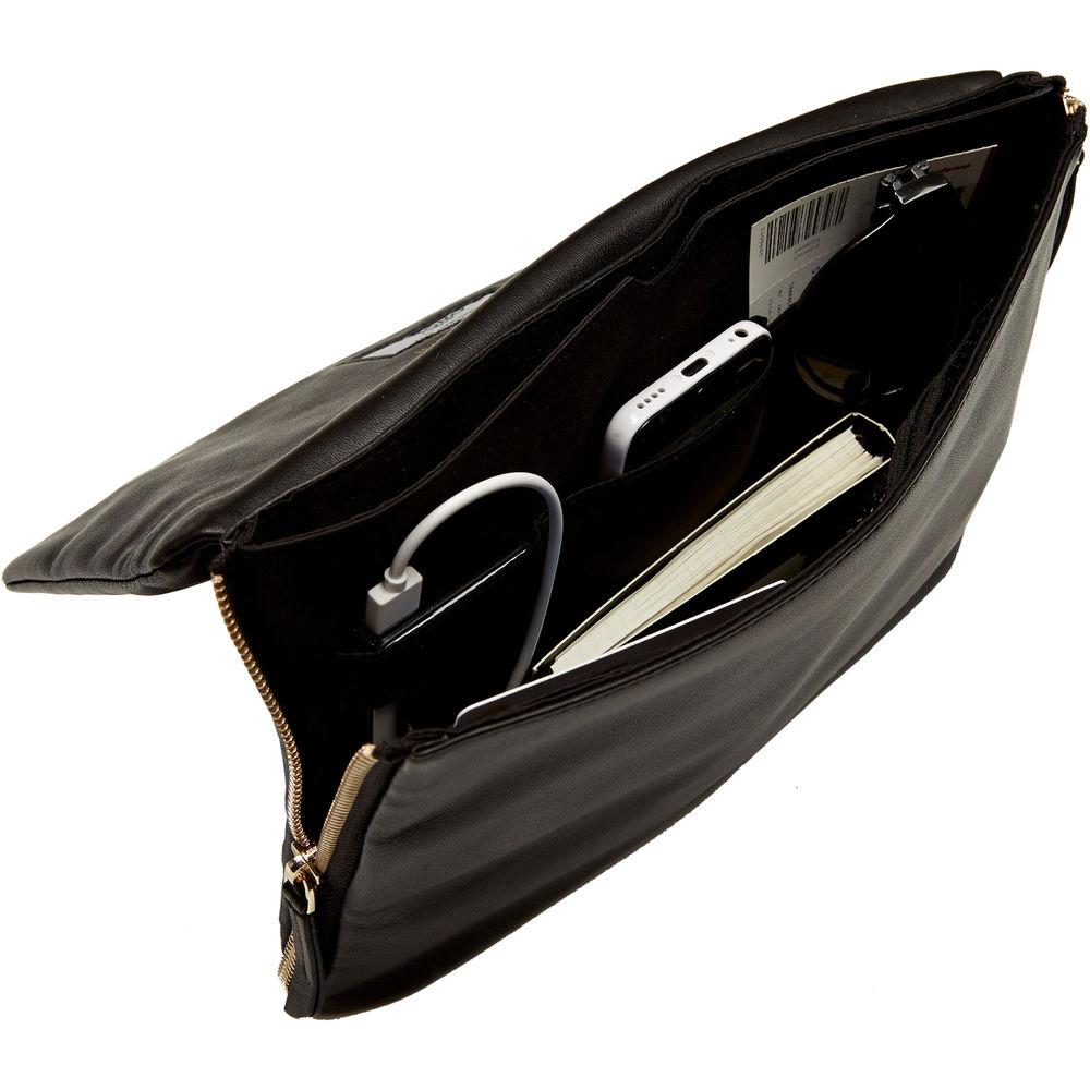 KNOMO USA Elektronista Digital Leather Cross-Body Clutch Bag 10"