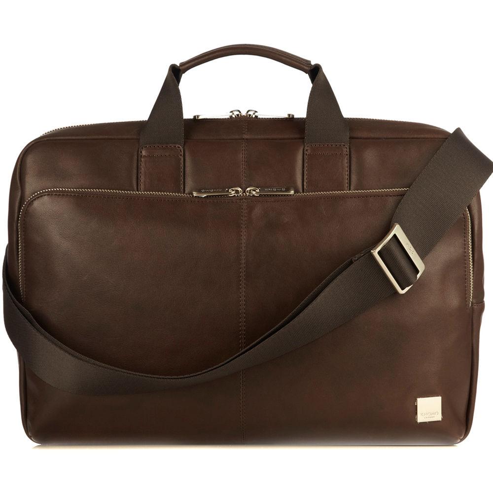 KNOMO USA Newbury Leather Briefcase for 15" Laptop