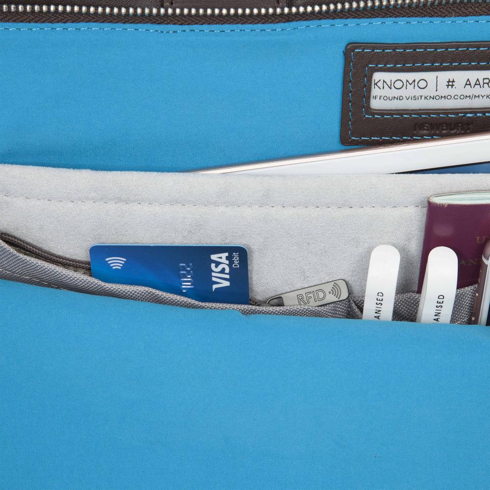 KNOMO USA Newbury Leather Briefcase for 15" Laptop