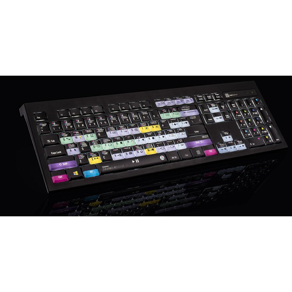 LogicKeyboard Astra Series Blackmagic DaVinci Resolve 14 Backlit PC Keyboard