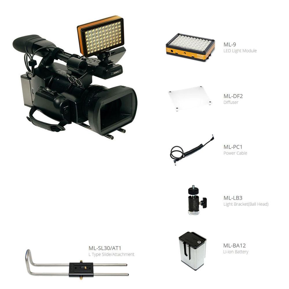Matrix Light ML-9 LED Light Handheld Camera Kit, Matrix, Light, ML-9, LED, Light, Handheld, Camera, Kit