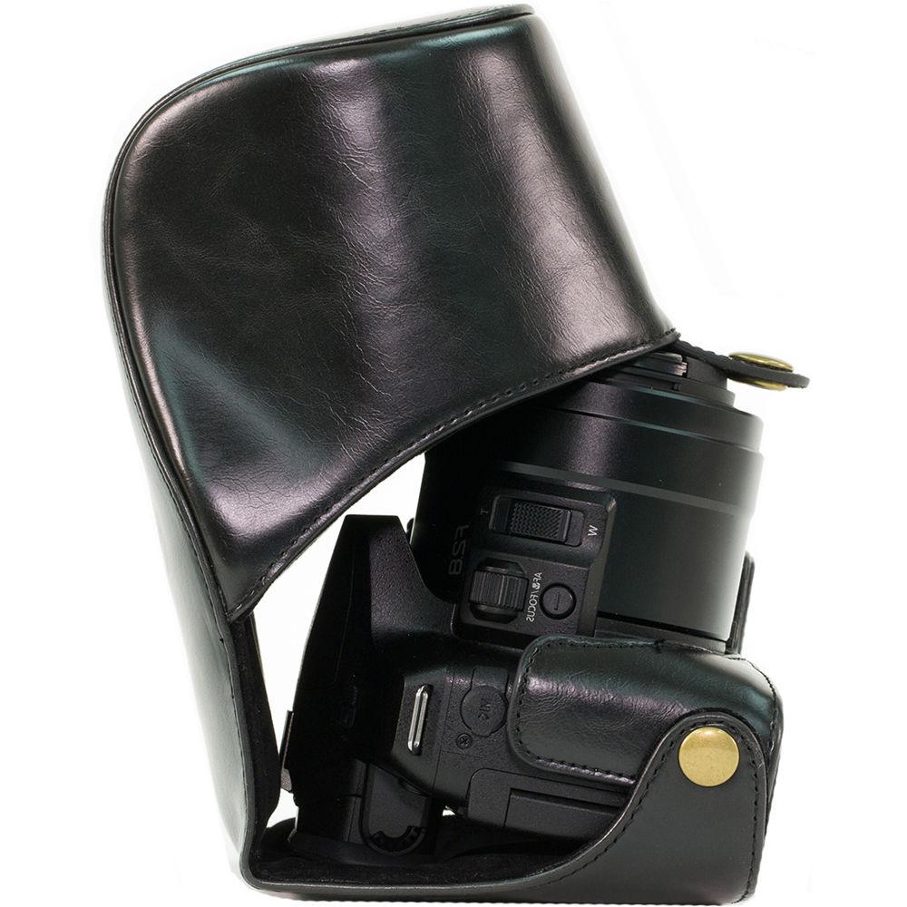 MegaGear Ever Ready PU Leather Camera Case with Strap for Panasonic LUMIX DMC-FZ300