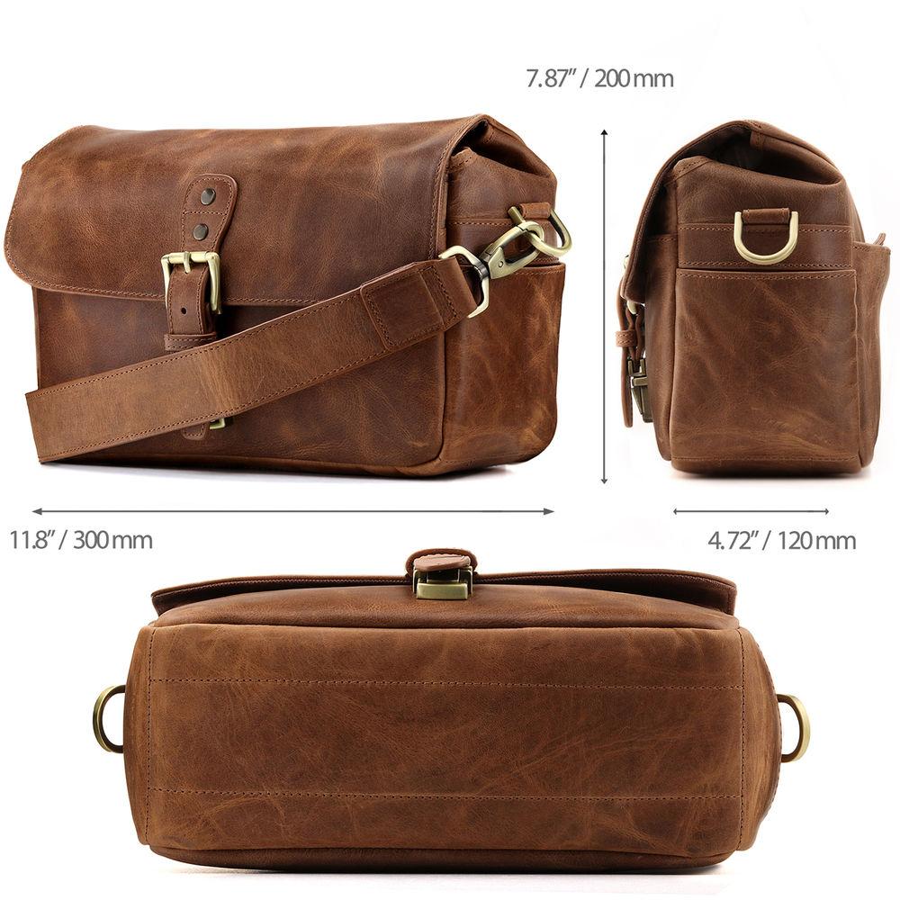 MegaGear Leather Camera Messenger Bag