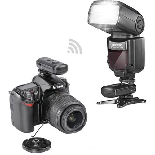 Neewer VK750 II Pro i-TTL Two Flash Kit for Nikon Cameras with FC-16 Trigger and Accessories