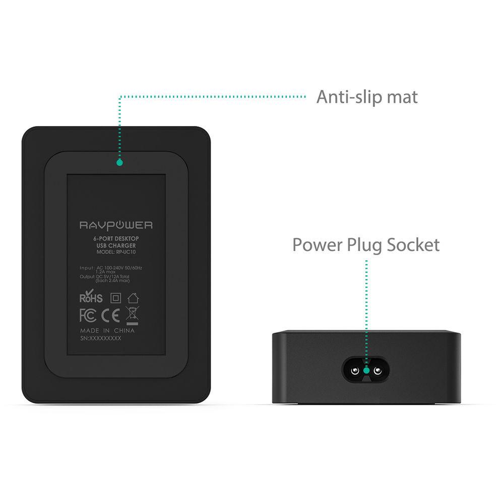 RAVPower 6-Port USB Charging Station