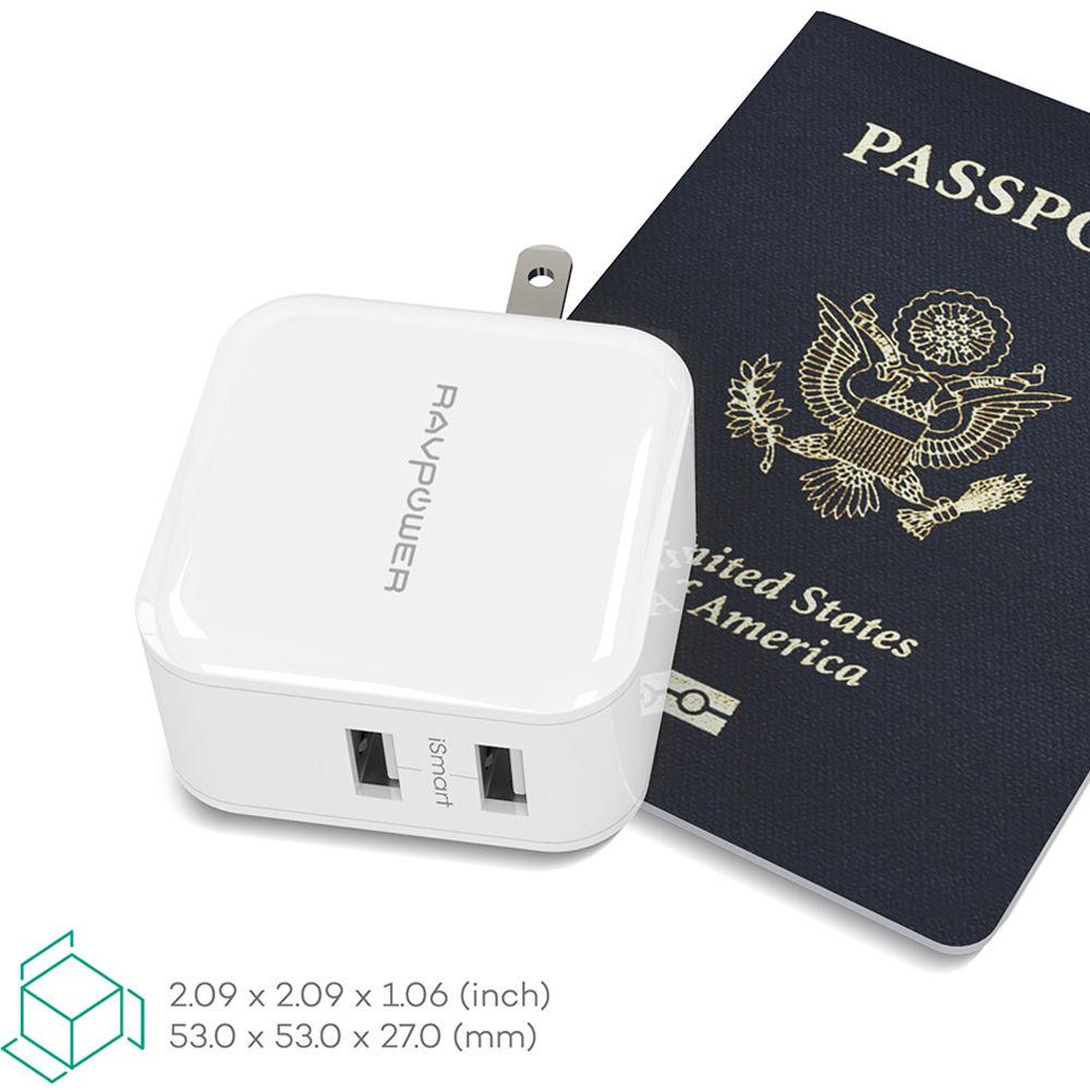 RAVPower Dual-Port USB Wall Charger