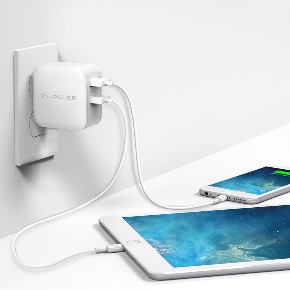 RAVPower Dual-Port USB Wall Charger