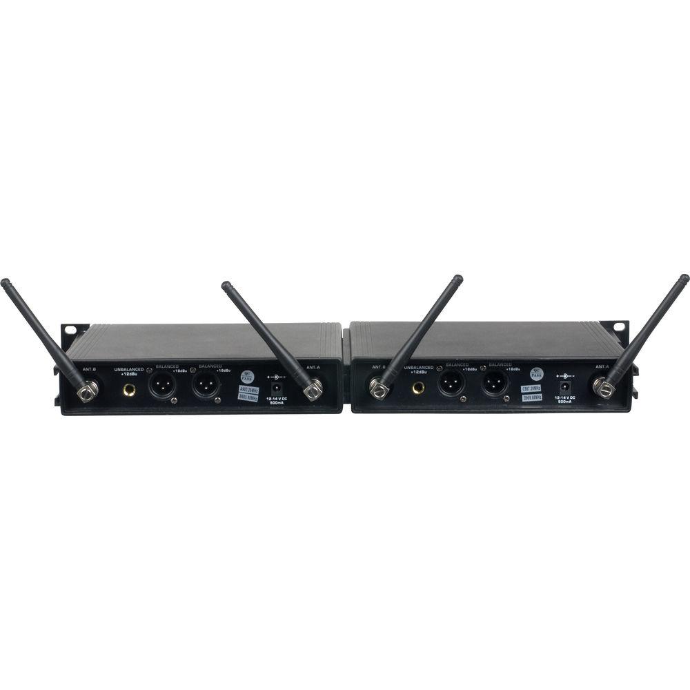 VocoPro UDH-4-Ultra Four-Channel UHF System with Handheld Mics, Bodypack with Headsets & Lav Mics