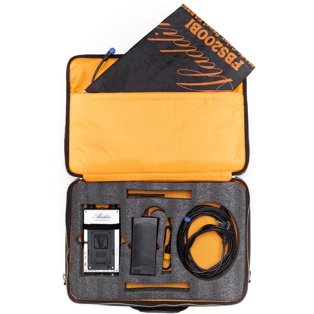 Aladdin Fabric-Lite 200W Bi-Color Kit with V-Mount Battery Plate