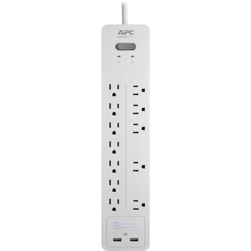 APC Home Office SurgeArrest 12-Outlet Surge Protector with USB Charging