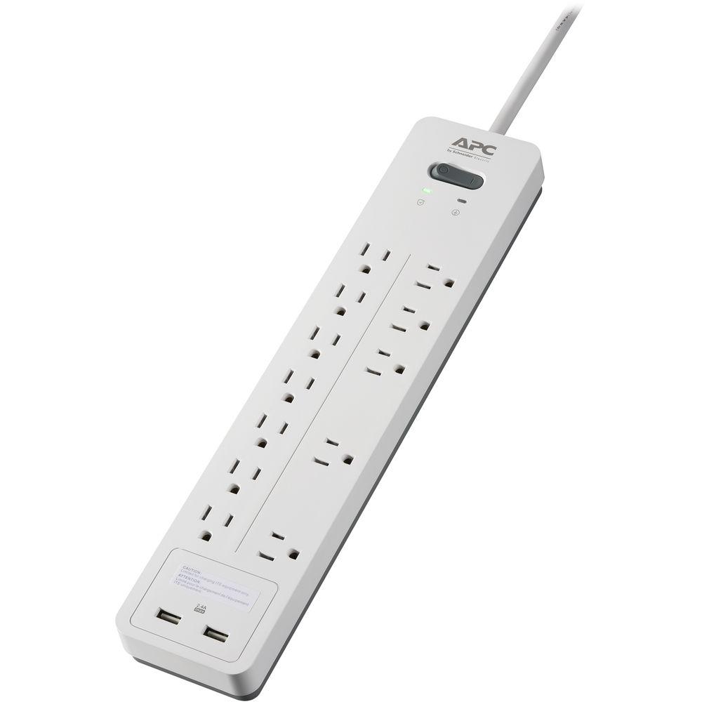APC Home Office SurgeArrest 12-Outlet Surge Protector with USB Charging
