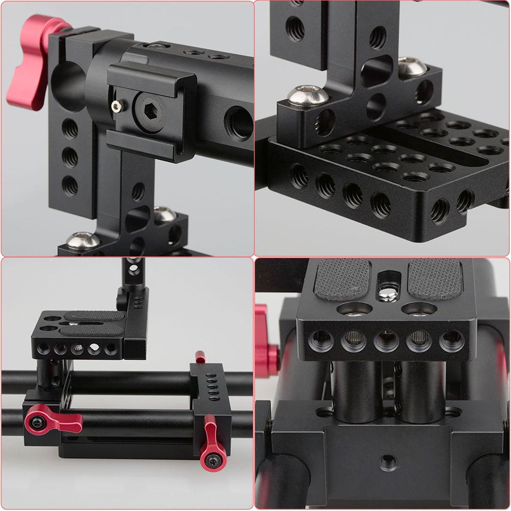 CAMVATE Camera Cage with Rail Support System