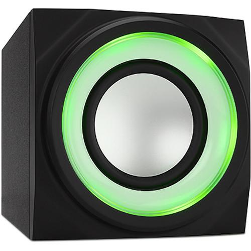 Cyber Acoustics CA-3712BT 2.1-Channel Bluetooth Speaker System with LED Lighting