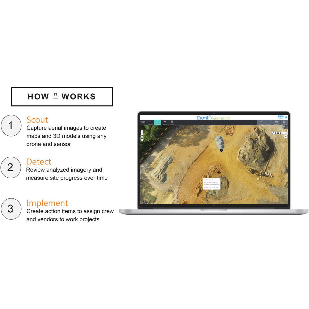 Dronifi Construction Standard Aerial Imagery Software Subscription