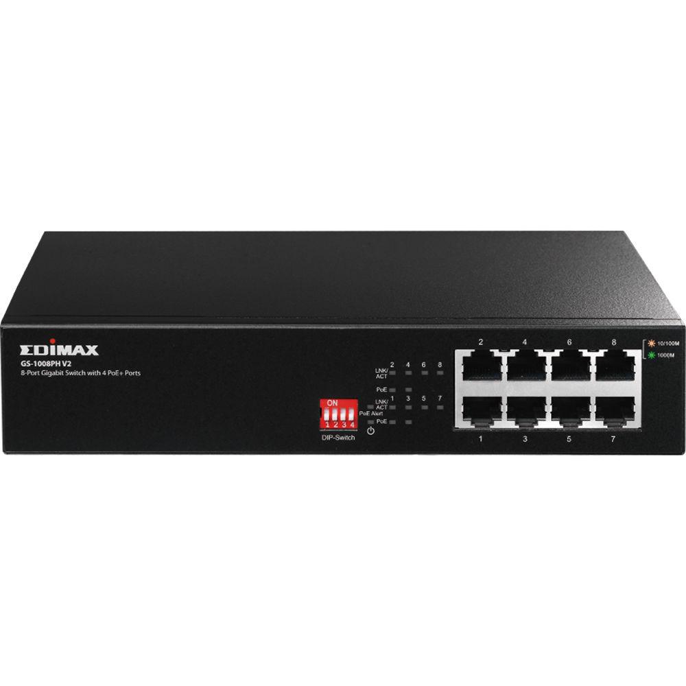 EDIMAX Technology GS-1008PH V2 8-Port Gigabit Ethernet Long Range PoE Managed Switch