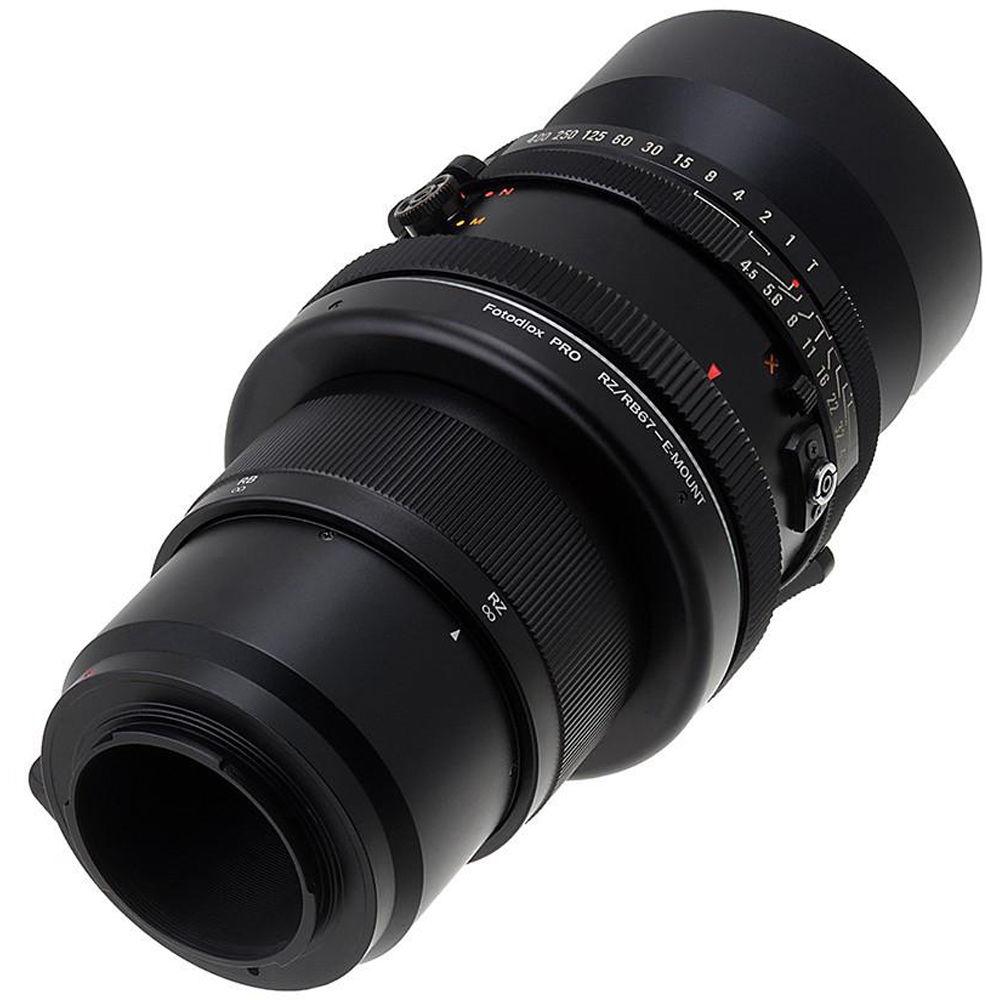 FotodioX Pro Mount Adapter for Mamiya RB67 RZ67 Lens to Sony E-Mount Camera