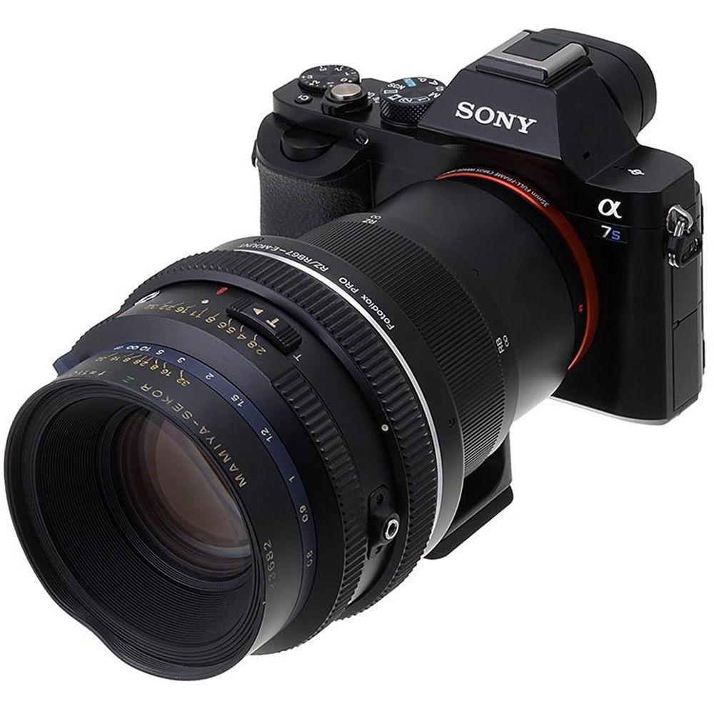 FotodioX Pro Mount Adapter for Mamiya RB67 RZ67 Lens to Sony E-Mount Camera