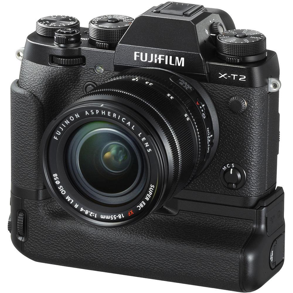 FUJIFILM X-T2 Mirrorless Digital Camera with 18-55mm and 35mm Lenses and Battery Grip Kit