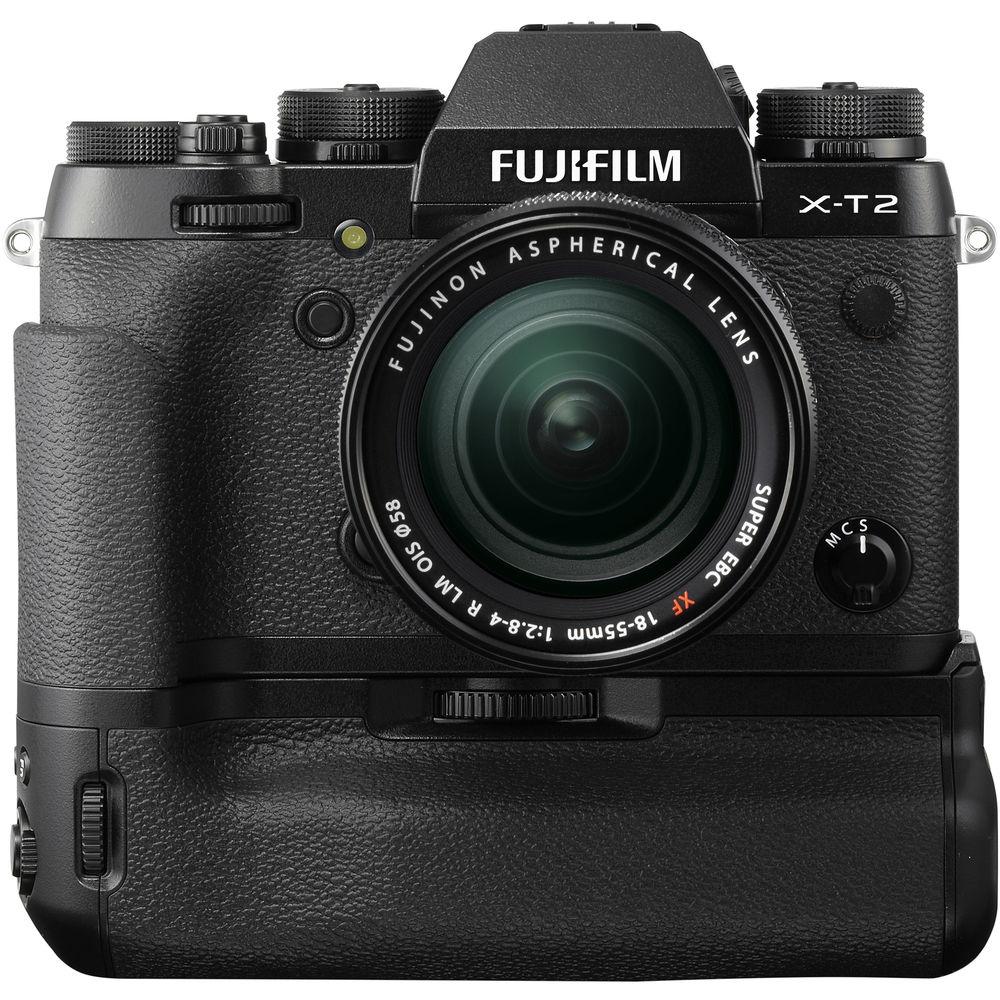 FUJIFILM X-T2 Mirrorless Digital Camera with 18-55mm and 35mm Lenses and Battery Grip Kit