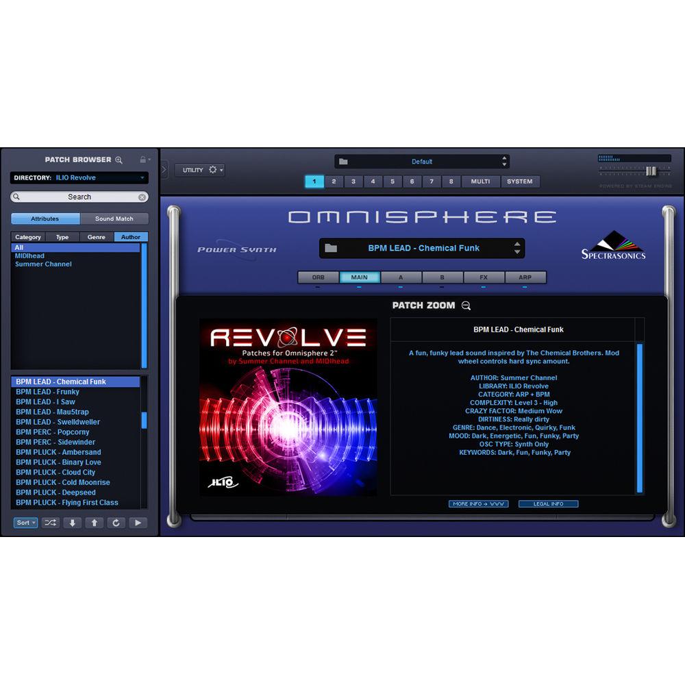ILIO Revolve Arpeggios Patch Library for Omnisphere 2