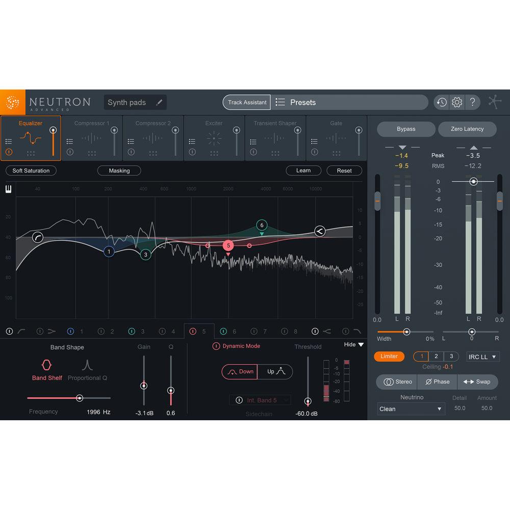 iZotope Neutron 2 Advanced - Mixing Software with Track Assistant