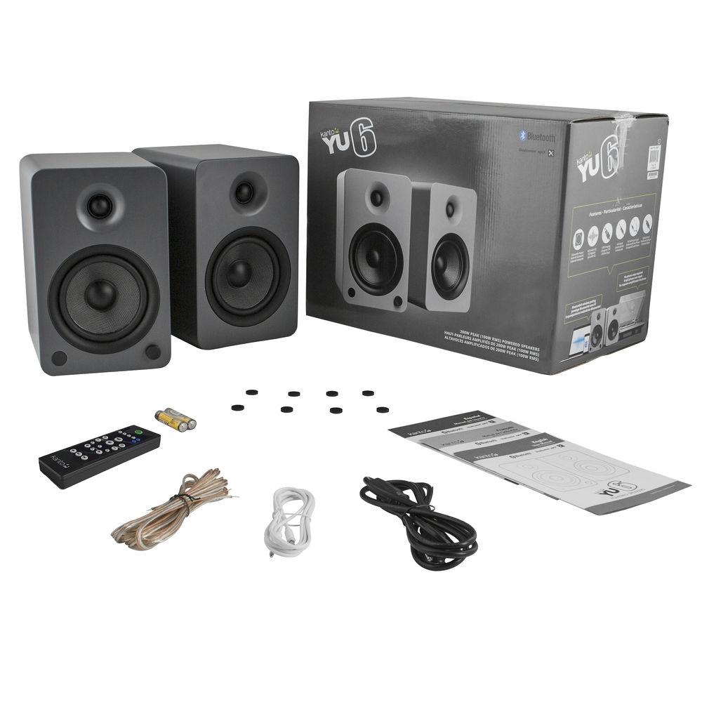 Kanto Living YU6 2-Way Powered Bookshelf Speakers