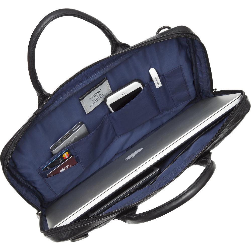 KNOMO USA 14" Foster Leather Laptop Briefcase