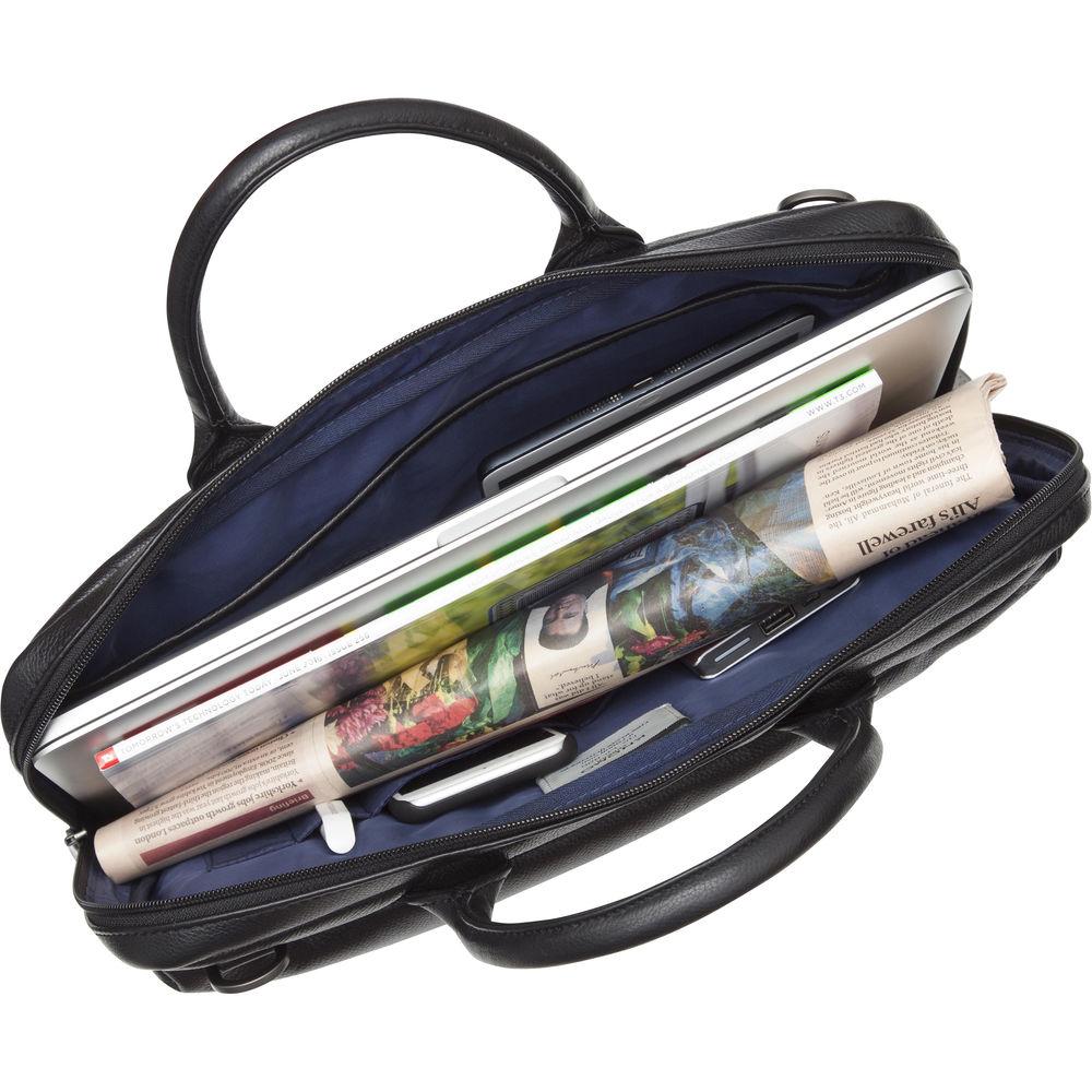 KNOMO USA 14" Foster Leather Laptop Briefcase