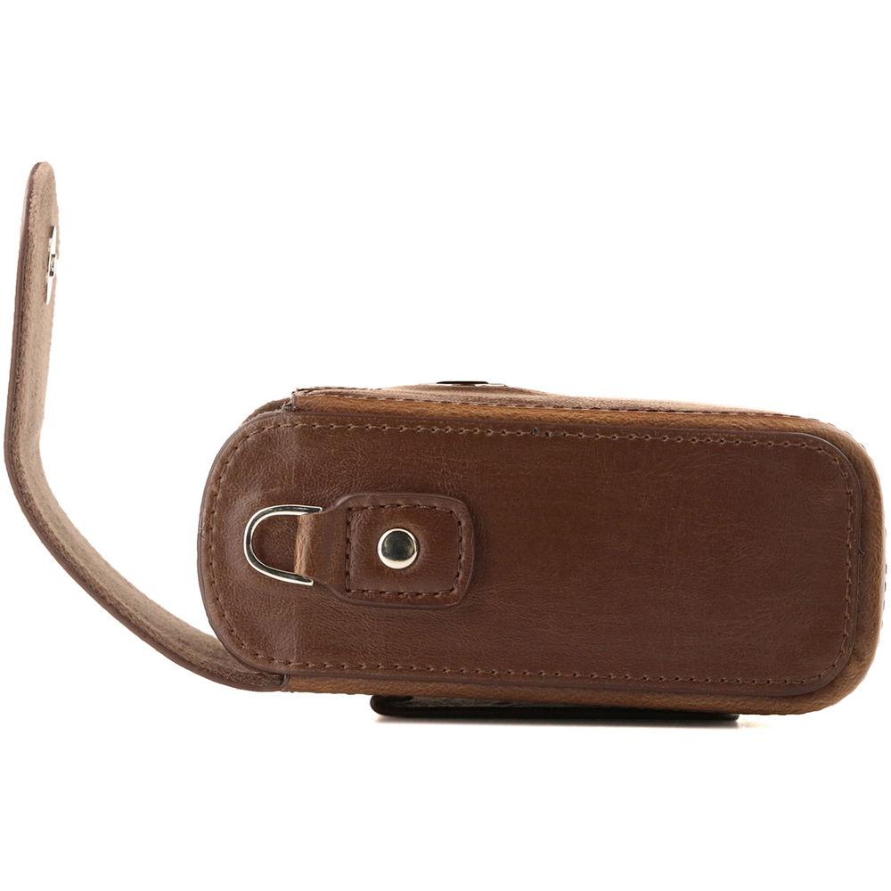 MegaGear Leather Camera Case with Strap for Panasonic Lumix ZS200, TZ200, Leica C-Lux
