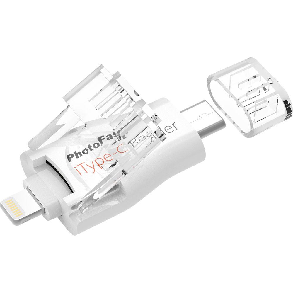 PhotoFast iType-C Reader with Lightning & USB 3.0 Type-C, PhotoFast, iType-C, Reader, with, Lightning, &, USB, 3.0, Type-C