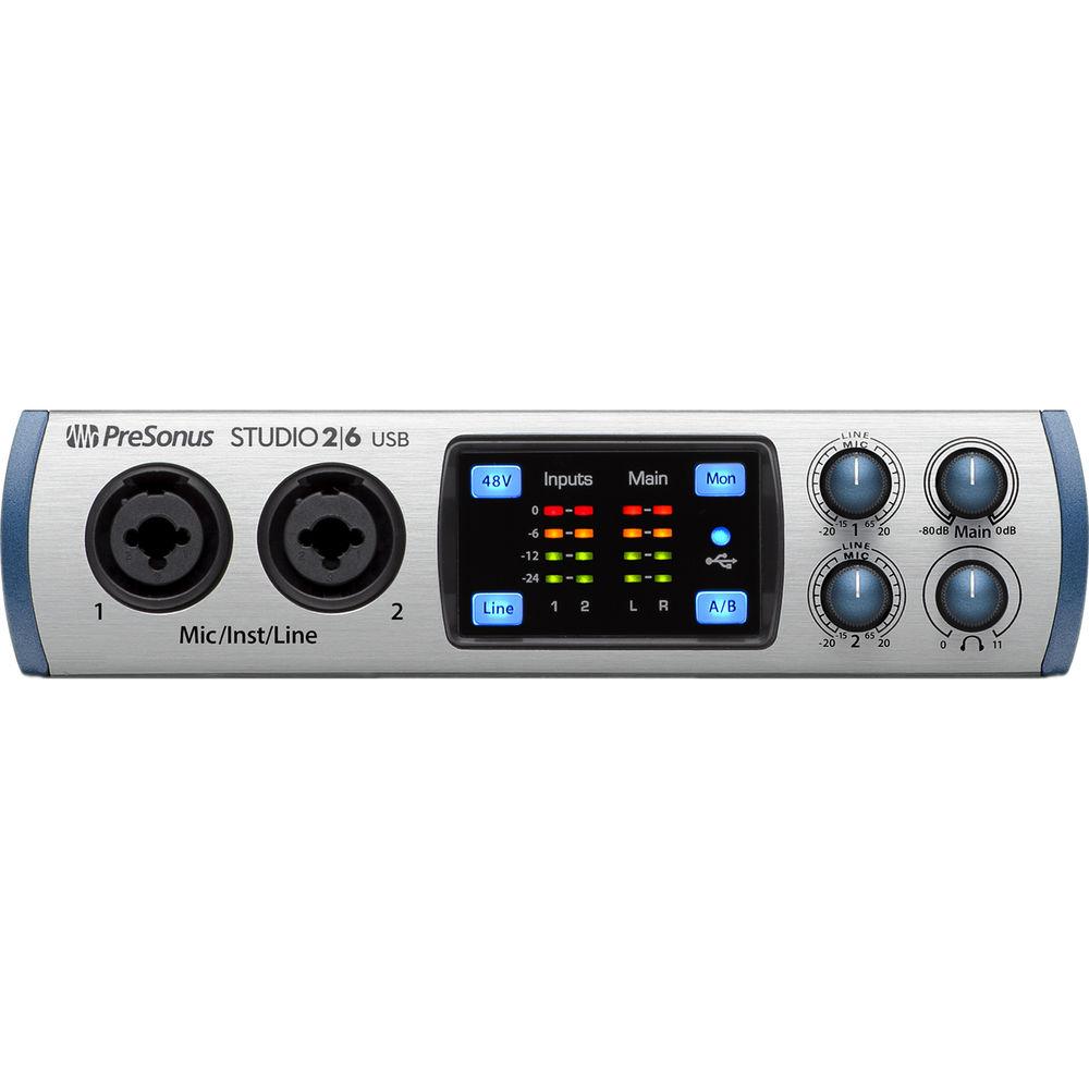 PreSonus Studio 26 - 2x4 192 kHz, USB 2.0 Audio MIDI Interface