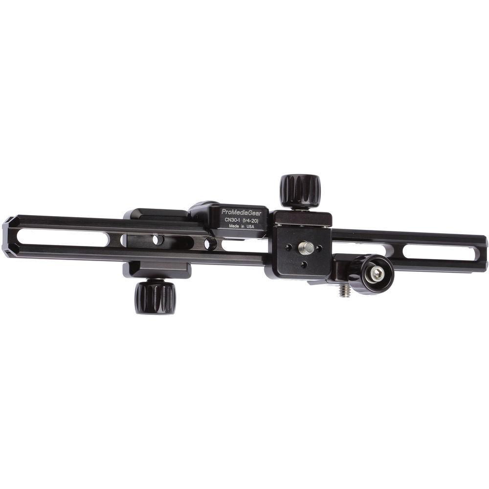 ProMediaGear 10" NATO Rail with Three Clamps & Two Cold Shoes for VRH21 Video Rig