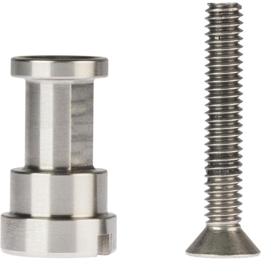 ProMediaGear 5 8" Stainless Steel Light Spigot Adapter with 1 4"-20 Top Mounted Screw