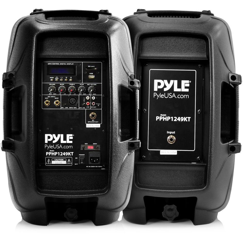 Pyle Pro 12" Active Passive PA System Package Kit