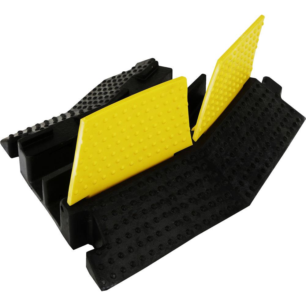 Pyle Pro PCBLCO32 Two-Channel Left-Turn Cable Protective Cover Ramp