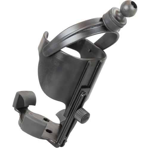 RAM MOUNTS RAM Level Cup XL with 0.75 to 1" Torque Rail Base and Short Arm