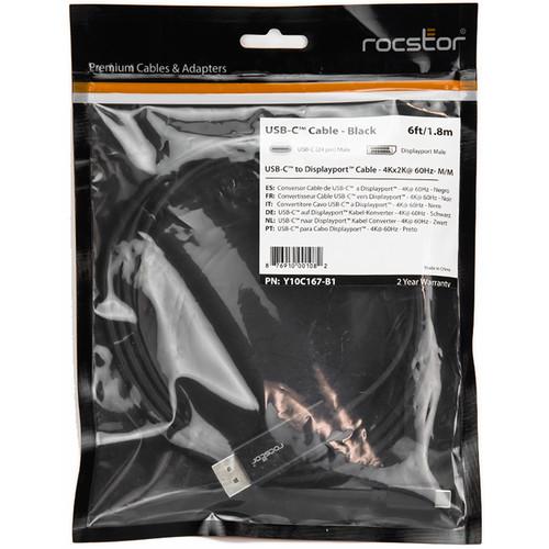 Rocstor USB Type-C Male to DisplayPort Male Cable