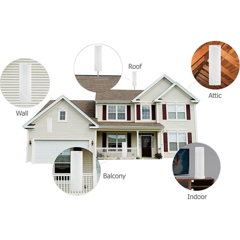 ANTOP Antennas AT-401B Flat Panel Big Boy Indoor Outdoor Amplified HDTV Antenna