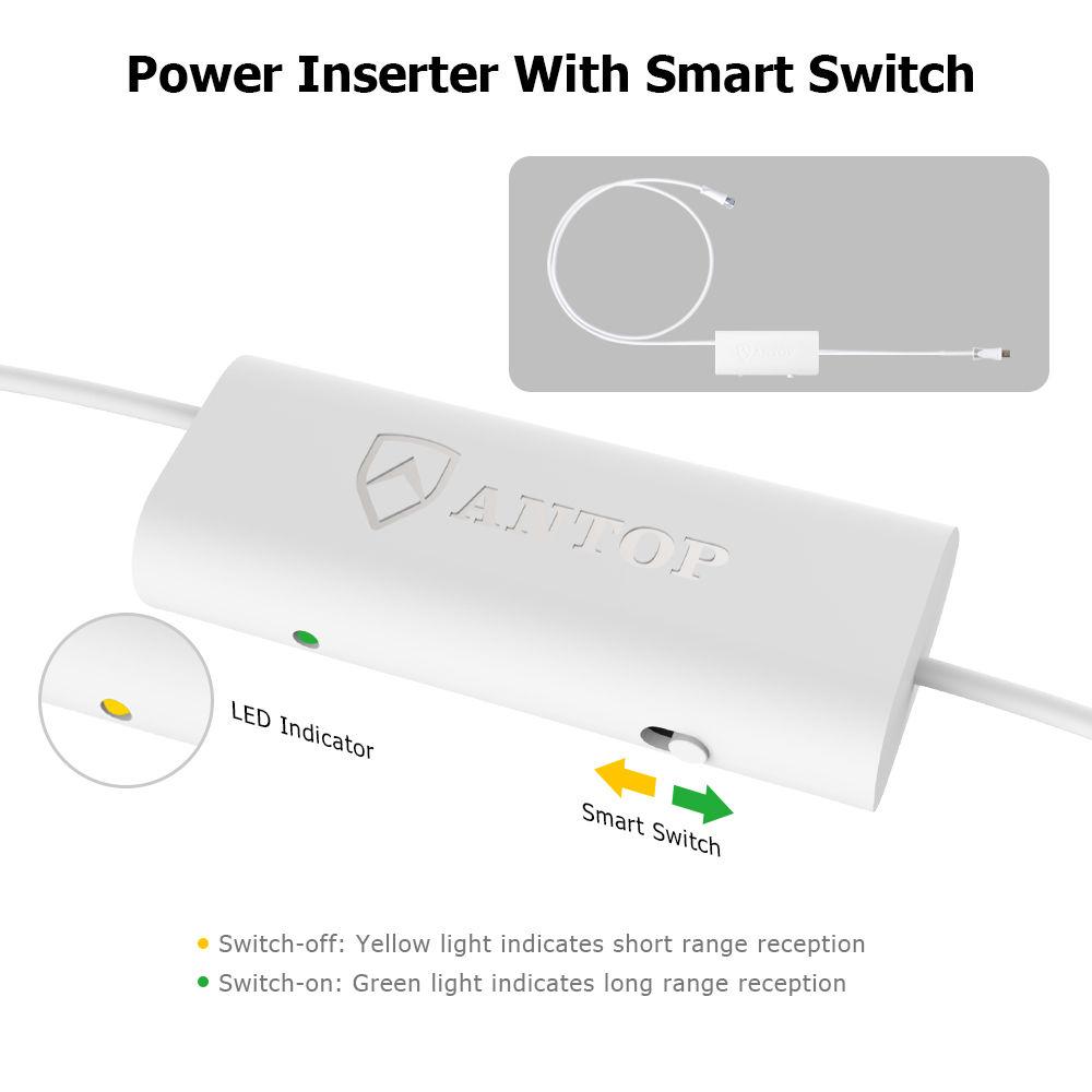 ANTOP Antennas AT-401B Flat Panel Big Boy Indoor Outdoor Amplified HDTV Antenna