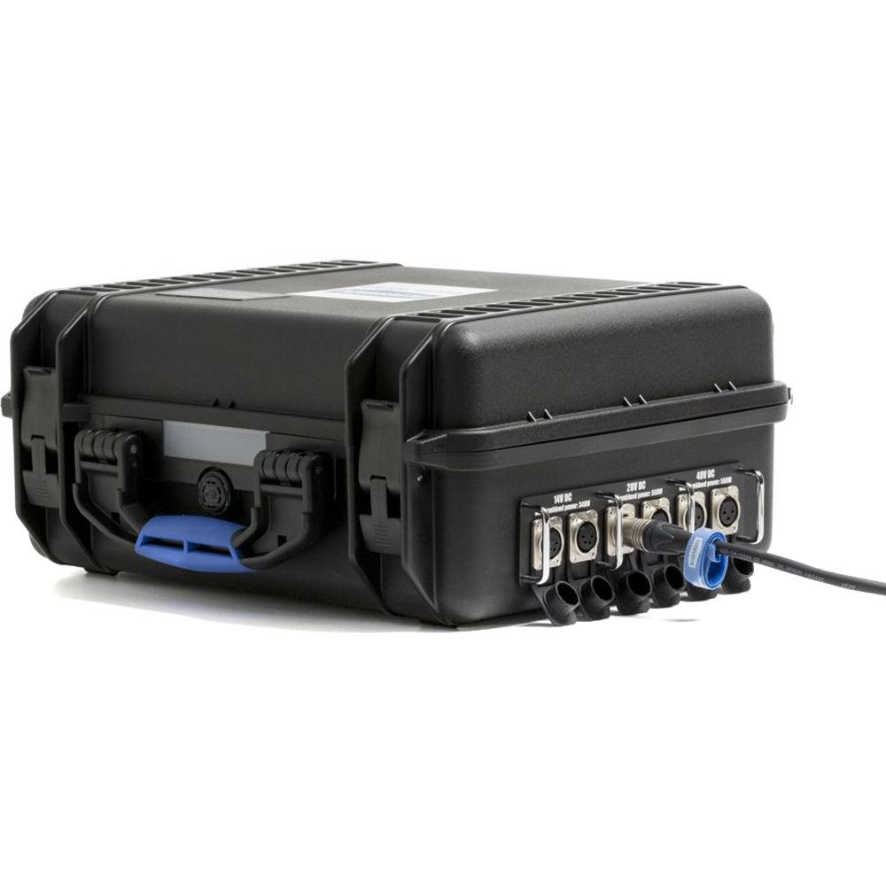 BLUESHAPE Gold Mount 4-Battery Power Station with Impact-Resistant Case