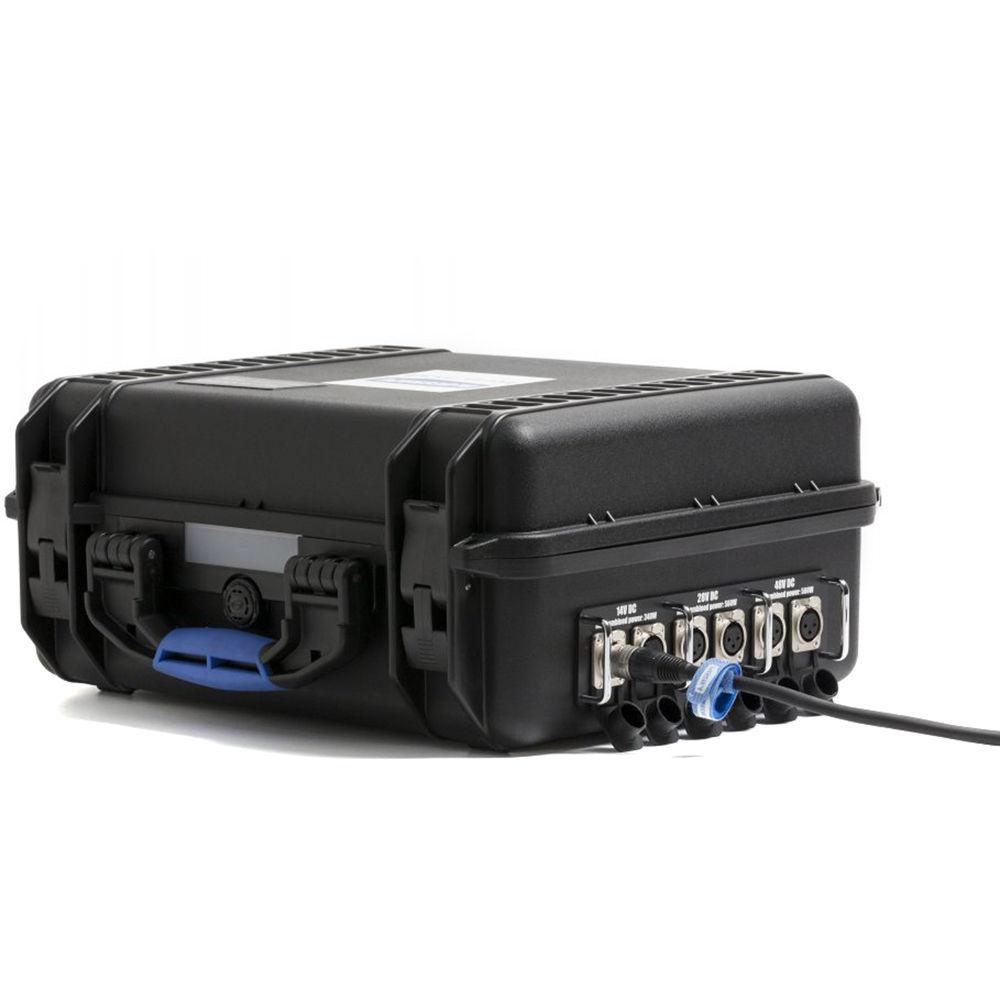 BLUESHAPE Gold Mount 4-Battery Power Station with Impact-Resistant Case